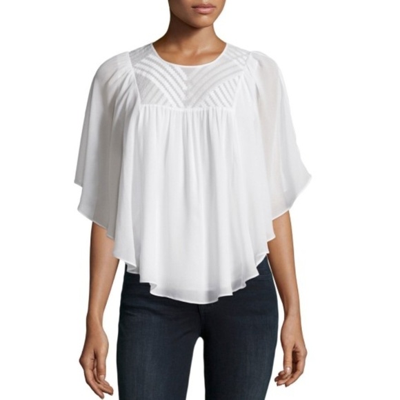 Joie Patel Embroidered Silk Georgette Blouse - Picture 1 of 1